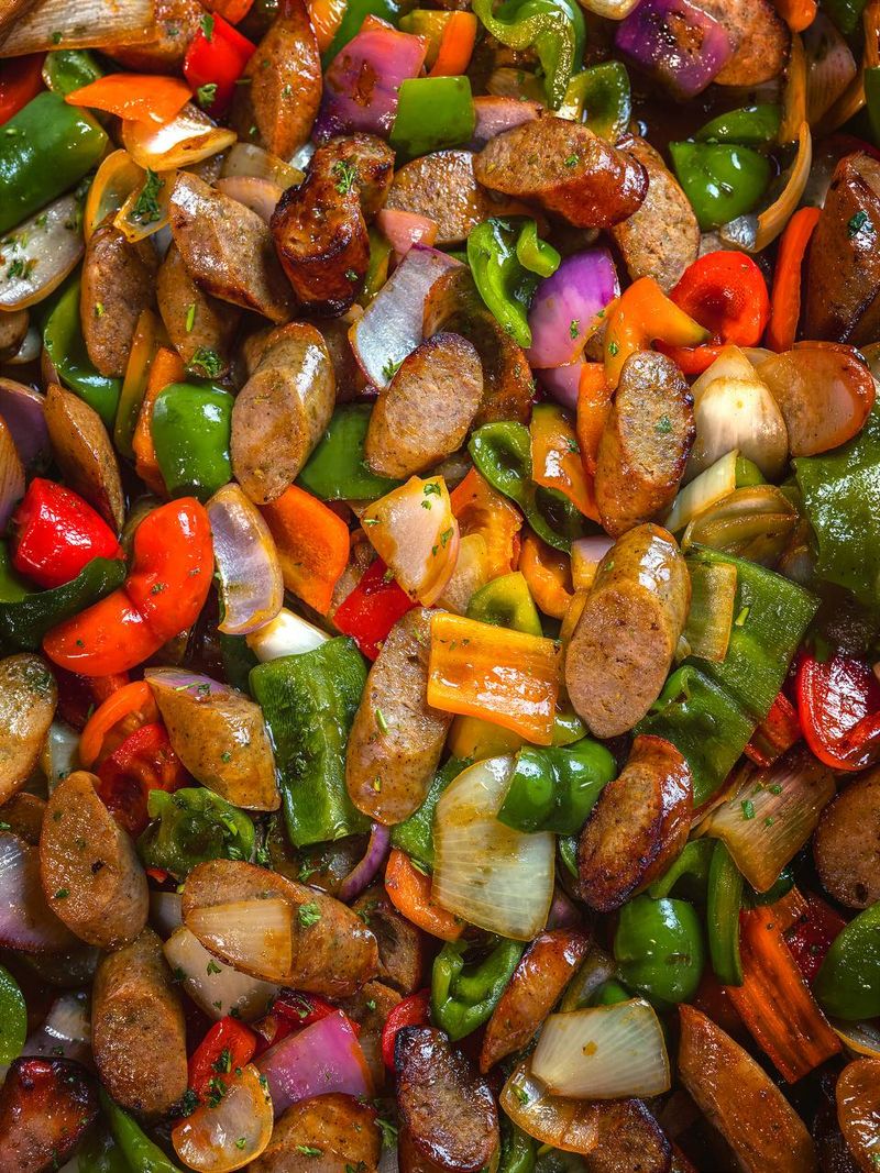 Italian sausage with vegetables