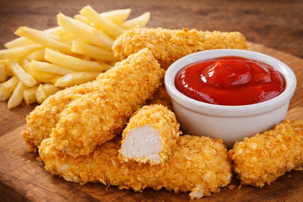 Chicken nuggets and fries